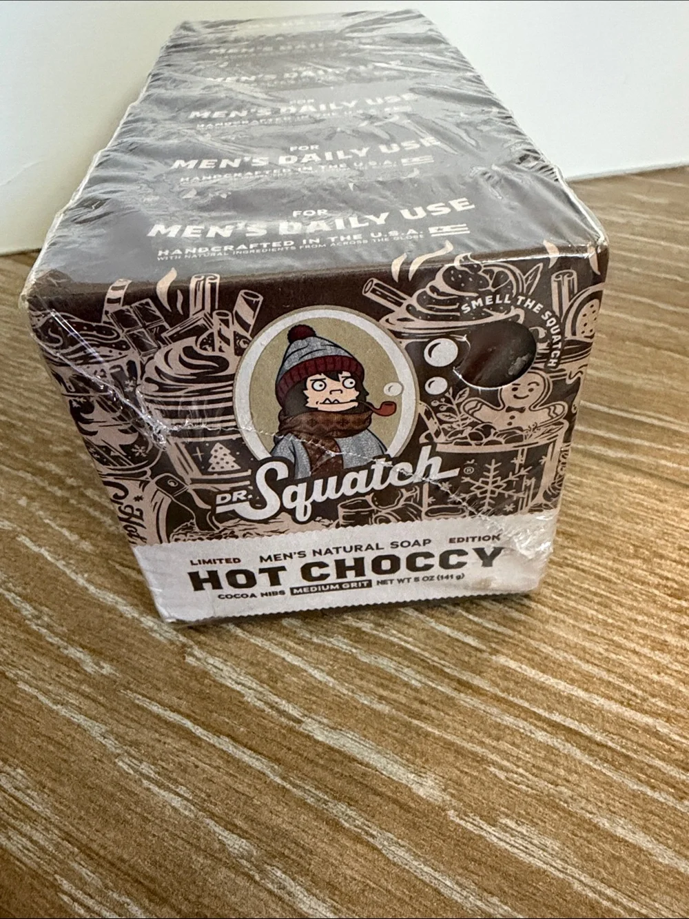 Bundle Dr. Squatch Hot Choccy Men's Soap Bar 6 pack